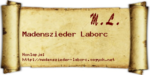 Madenszieder Laborc névjegykártya